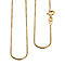 Yellow Gold Sterling Silver Chain (Size - 18)