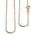 Yellow Gold Sterling Silver Chain (Size - 18)