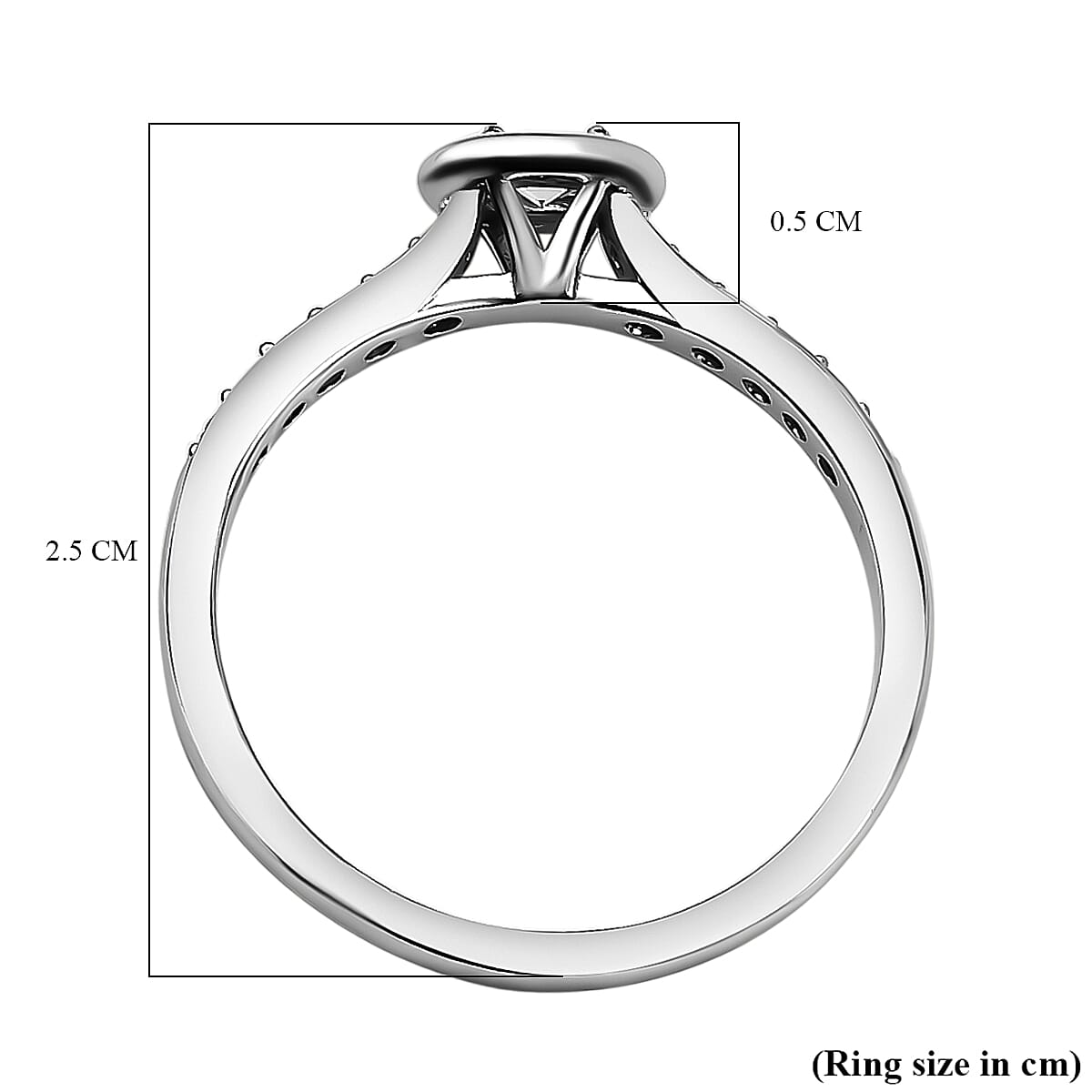 NY Closeout - 14K White Gold Diamond (SI-G-H) Ring 0.35 Ct.