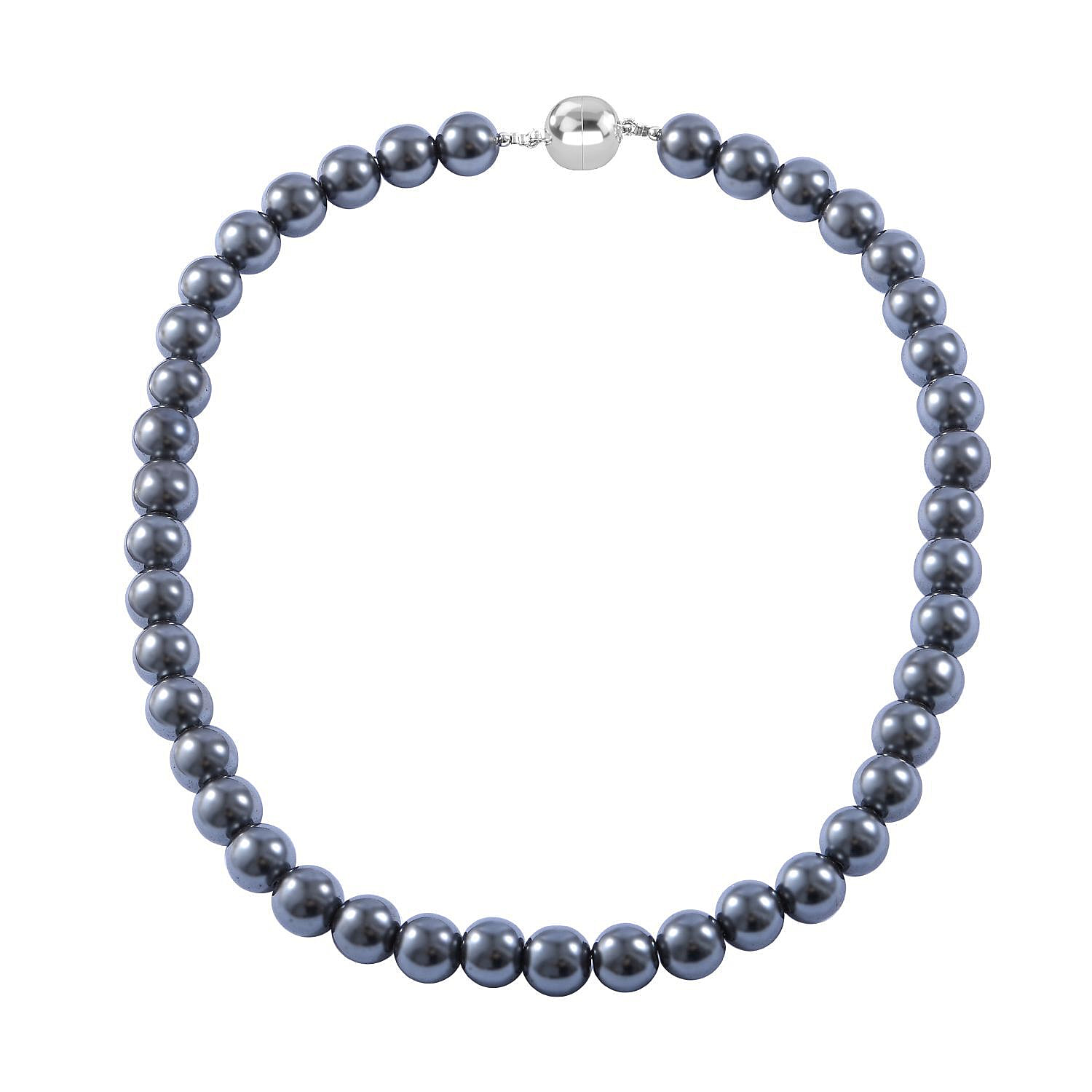 Hematite Necklace (Size 20) with Magnetic Lock 800.00 Ct