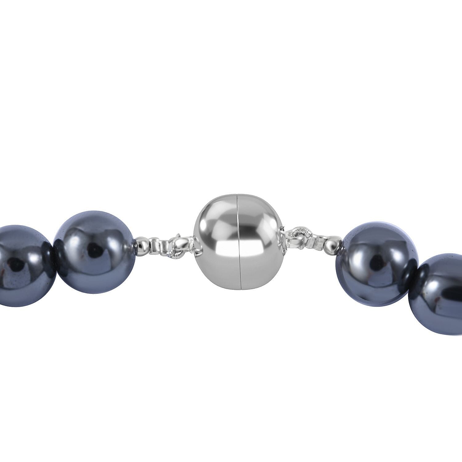 Hematite Necklace (Size 20) with Magnetic Lock 800.00 Ct