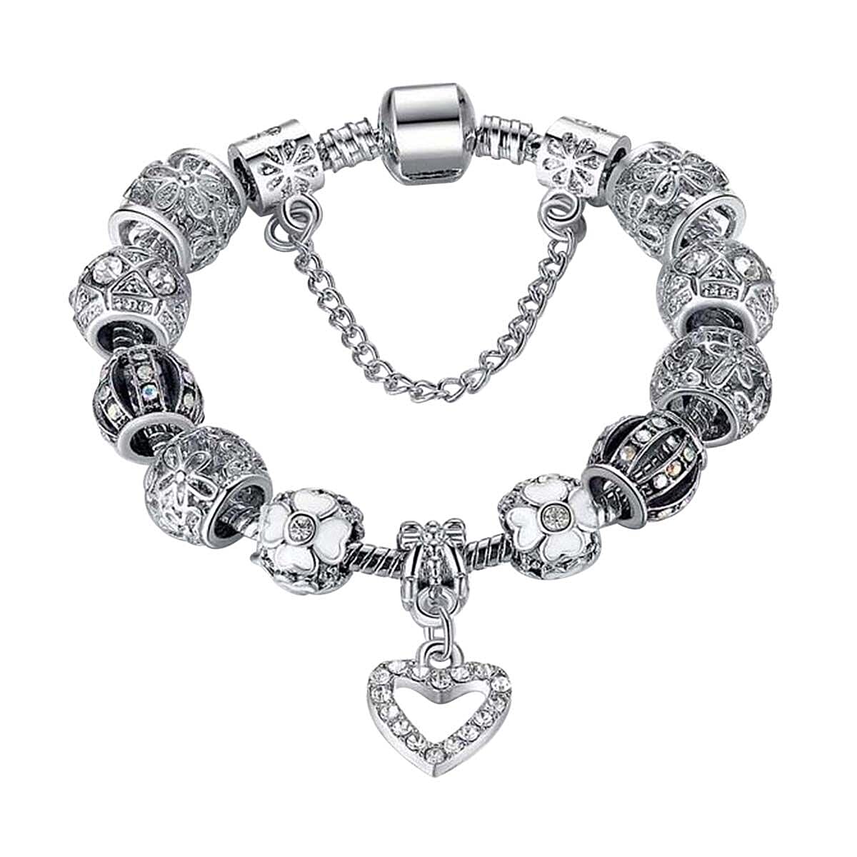 One Time Close Out Deal- Designer Inspired Charm Bracelet (Size - 6.5 to 7)
