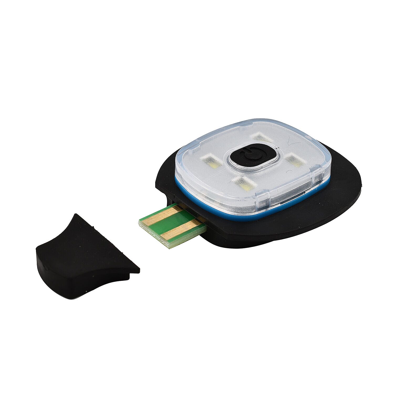 Beanie Hat with Rechargeable Head Torch - Black