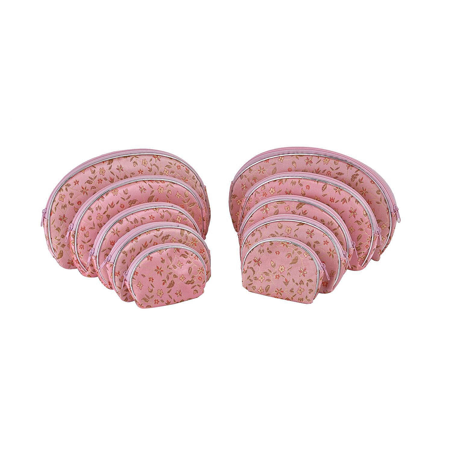 Embroidery Jewellery Organiser (Size 22x14x1 cm) - Pink