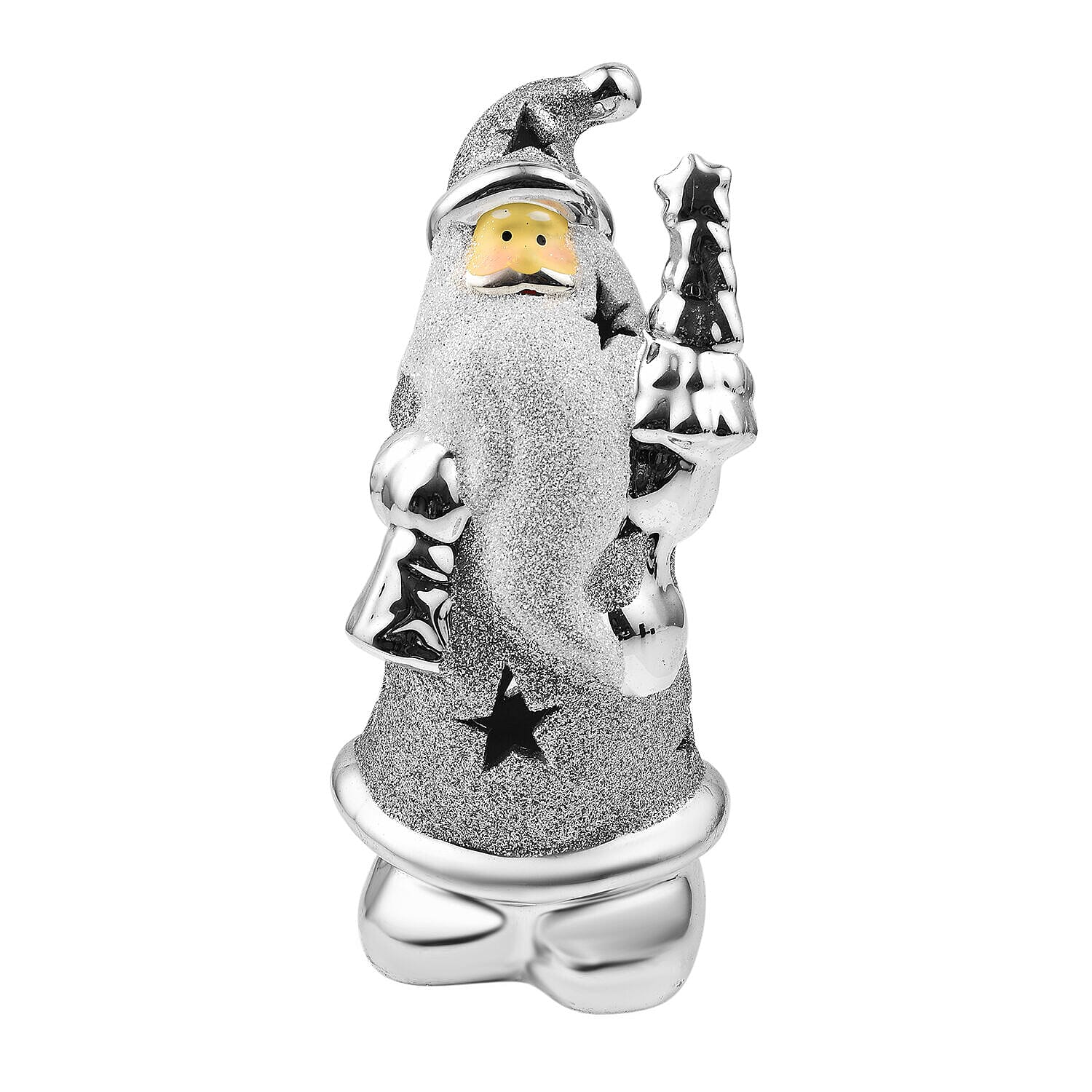 Lightup Santa Toy with Colour Changing LED Light - Red