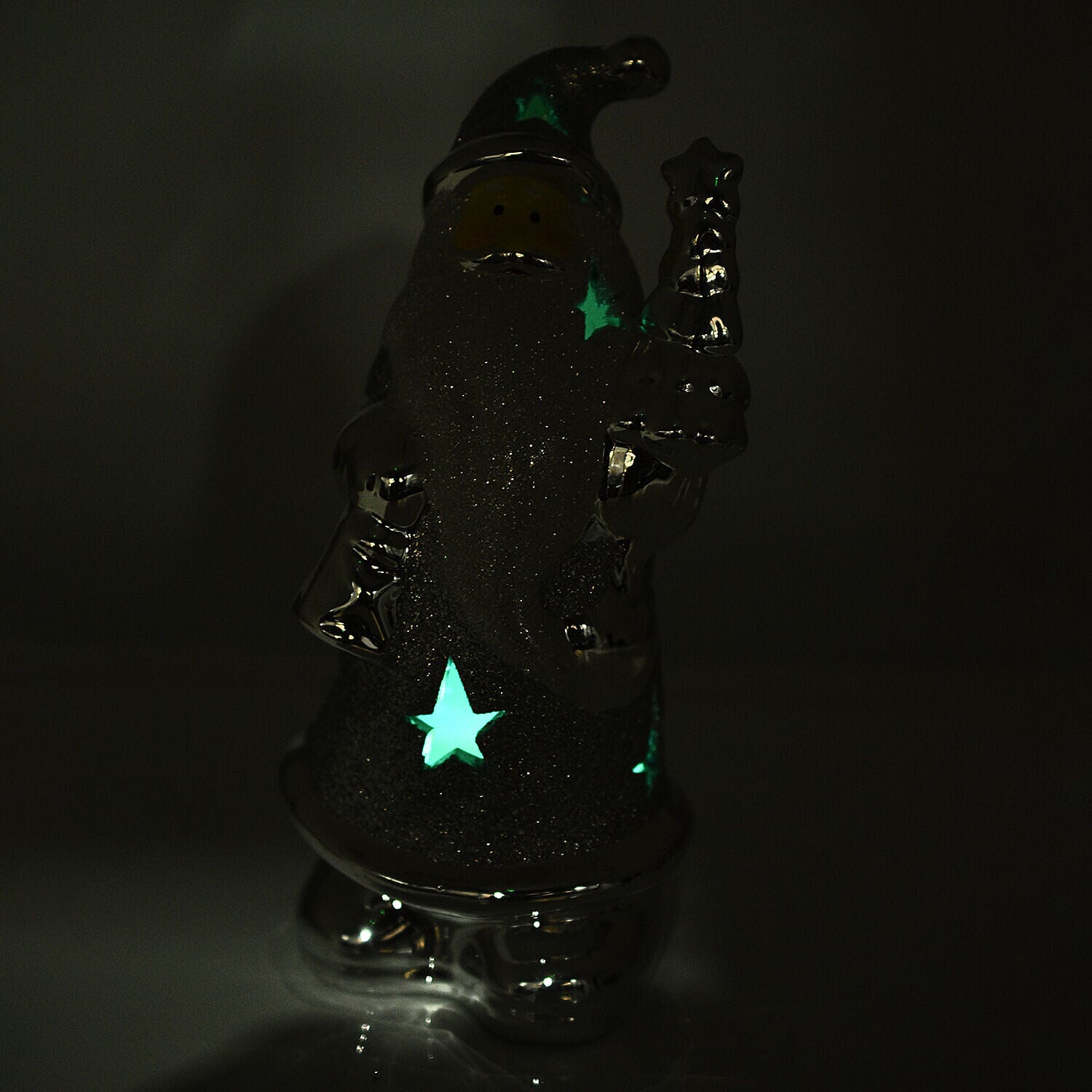 Lightup Santa Toy with Colour Changing LED Light - Red