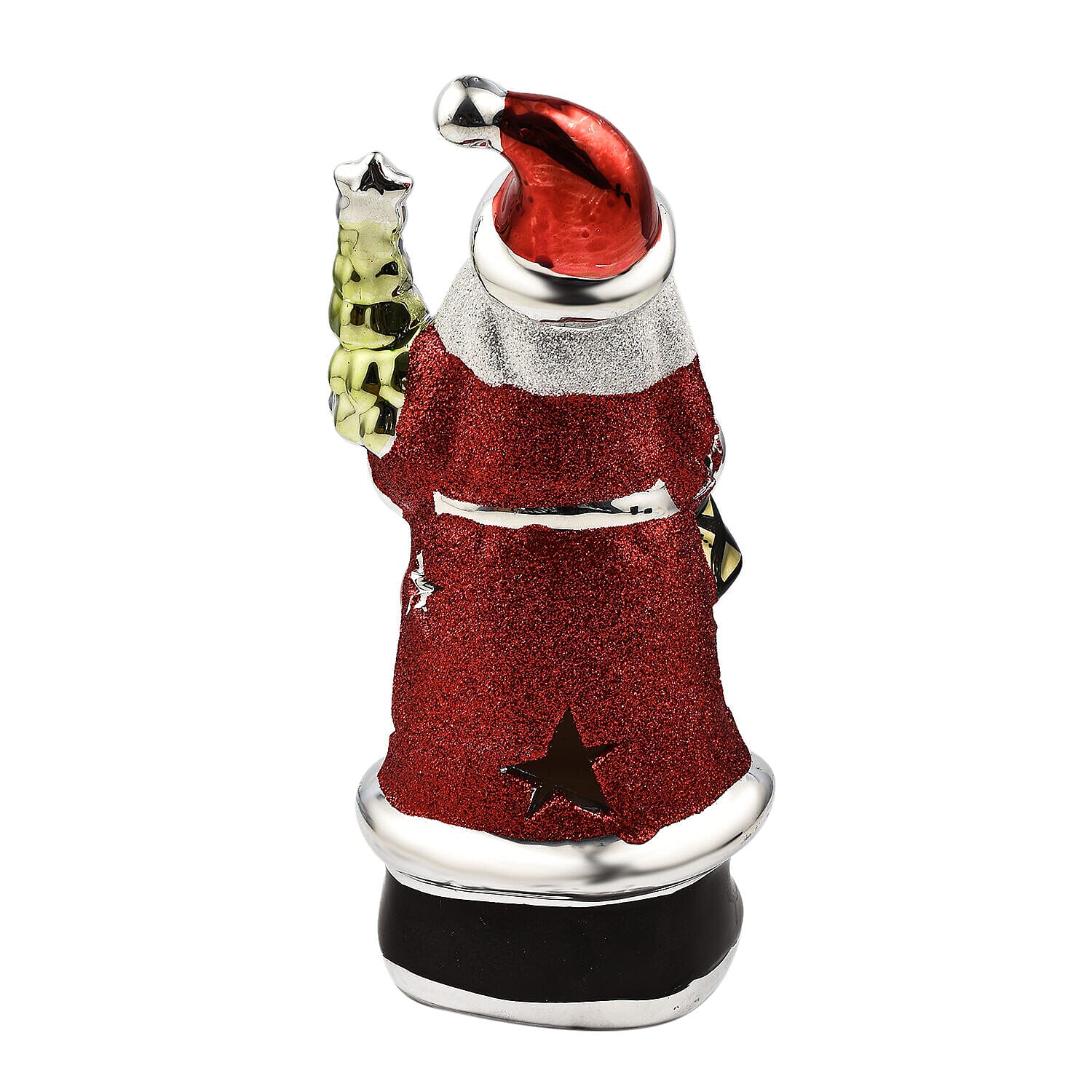 Lightup Santa Toy with Colour Changing LED Light - Red