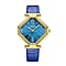 Limited Edition - Gamages Of London Ladies Diamond Stature Ladies Watch with Leather Strap - Navy