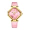 Limited Edition - Gamages Of London Ladies Diamond Stature Ladies Watch with Leather Strap - Pink