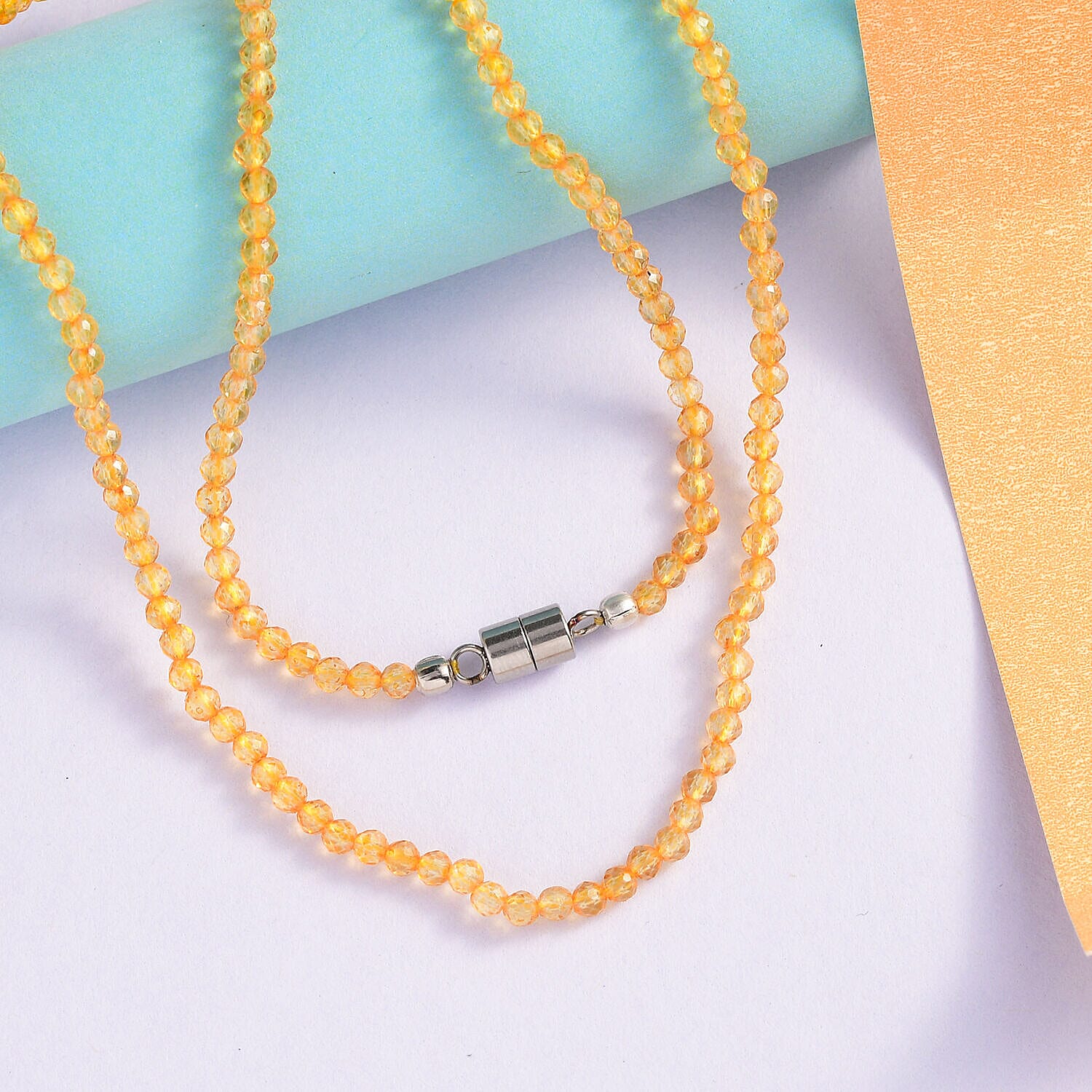 One Time Deal- Citrine Necklace (Size - 20)