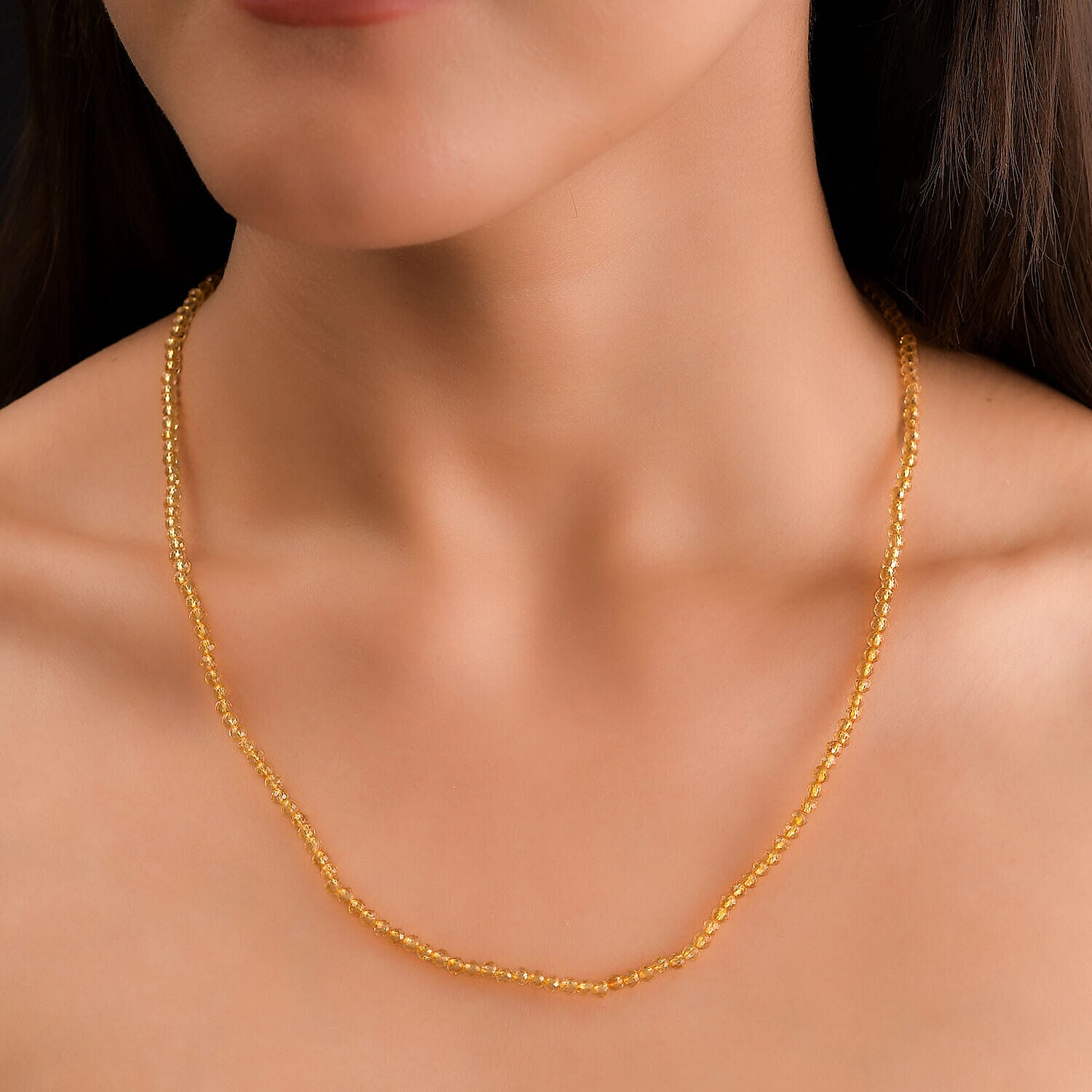 One Time Deal- Citrine Necklace (Size - 20)