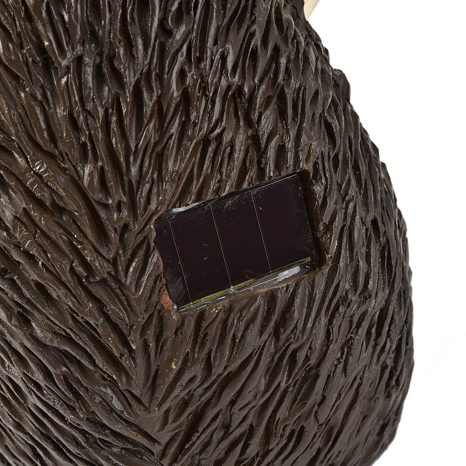 Hedgehog with Solar Lamp Bulb (Size 22x16x15 cm) - Brown