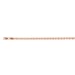 Rose Gold Overlay Sterling Silver Rolo Chain (Size - 20) with Lobster Clasp, Silver Wt. 17.90 Gms