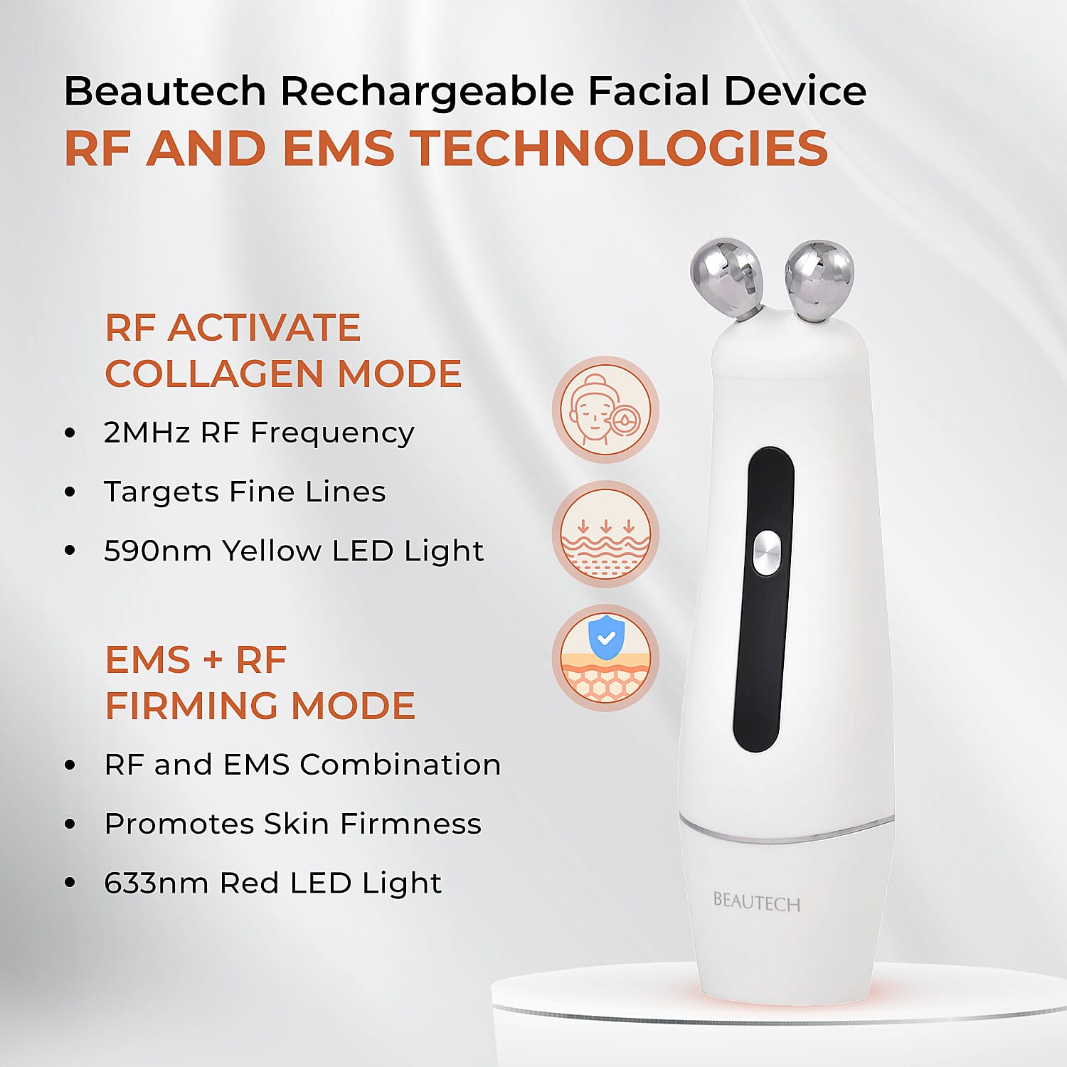 Beautech RF, EMS and LED Facial Device