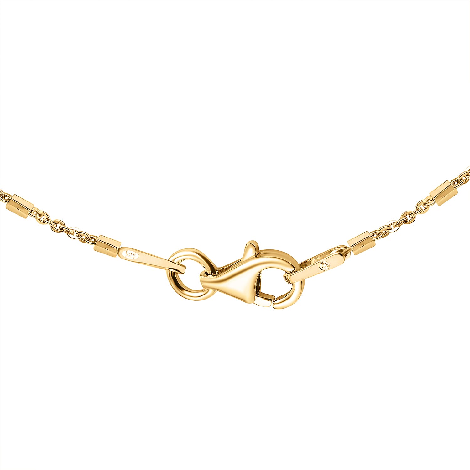 Yellow Gold Overlay Sterling Silver Chain (Size - 20)