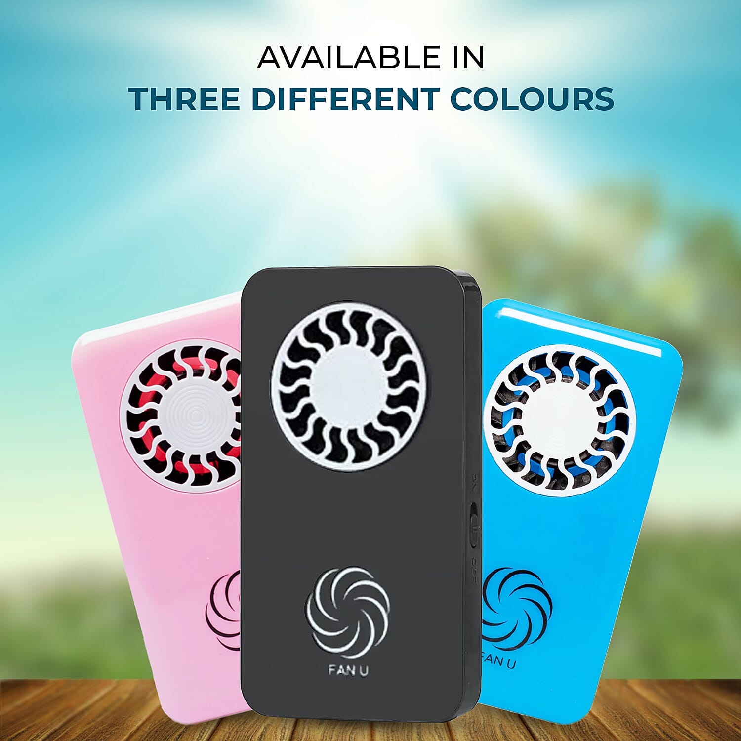 FanU - Portable easy to Carry Fan - Black