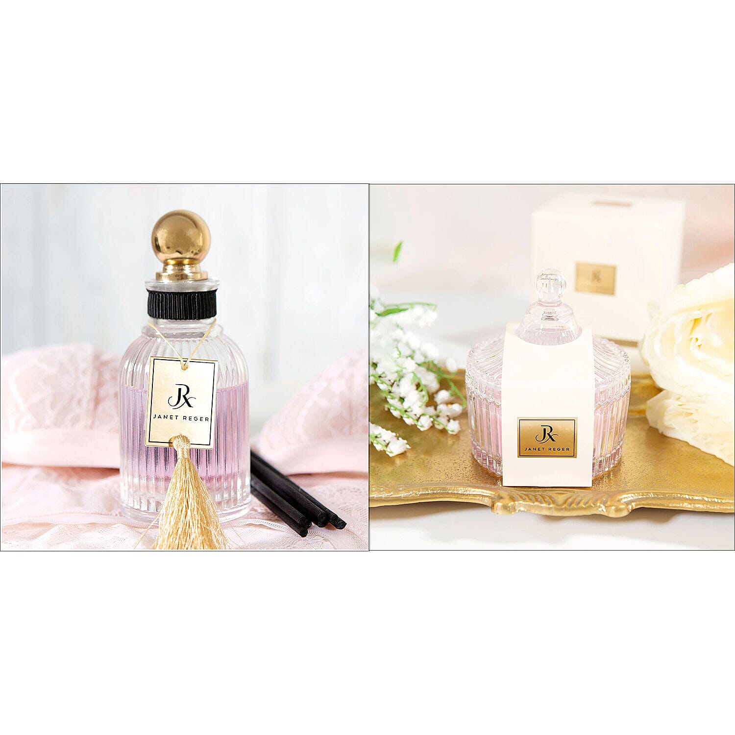Janet Reger- Diffuser - 100ml & Candle 200g