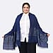Tamsy Viscose Sequins Scarf (Size 180x70 cm) - Blue