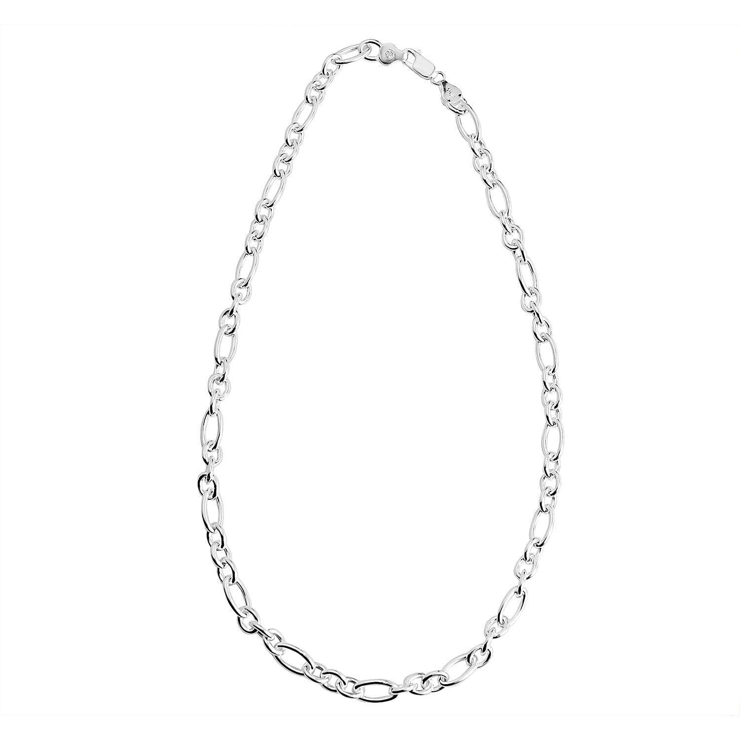 NY Closeout Deal - Highly Polished SOLID Cable Link Necklace in Sterling Silver (Size 20) Silver Wt. 41.00 Gms (1.3 Troy Ounce)