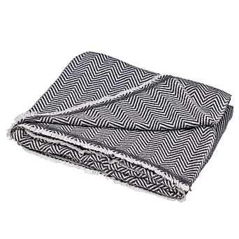 https://tjcuk.sirv.com/Products/72/7/7272645/Cashmere-Wool-Wave-Throw-Blanket-Size-260x140-cm-Black-White_7272645_3.jpg?w=342&h=342