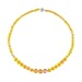 Simulated Yellow Sapphire Necklace (Size - 20) with Magnetic Clasp