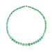 Simulated Green Sapphire Necklace (Size - 20) with Magnetic Clasp