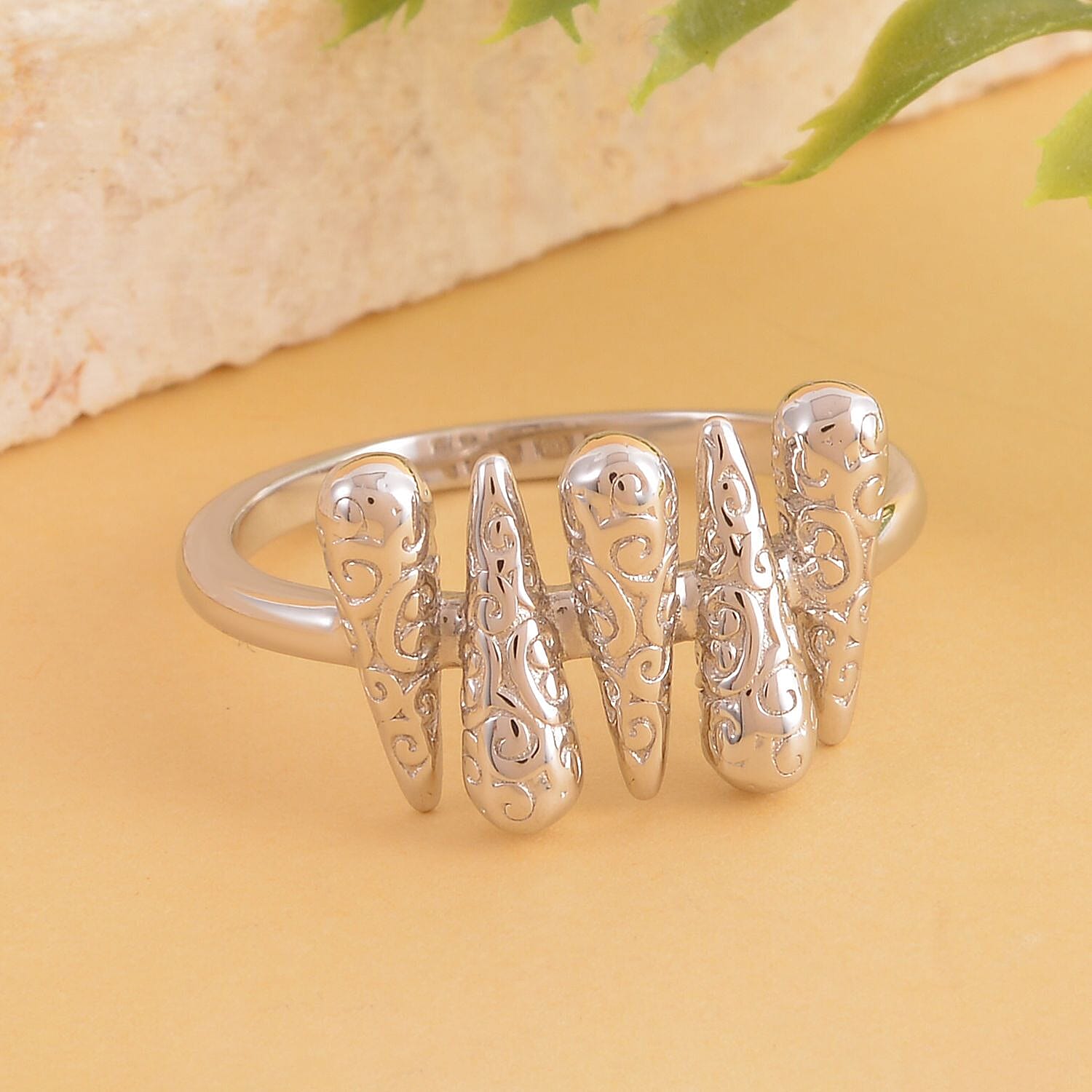 Lucy Q Airdrip Collection - Rhodium Overlay Sterling Silver Ring