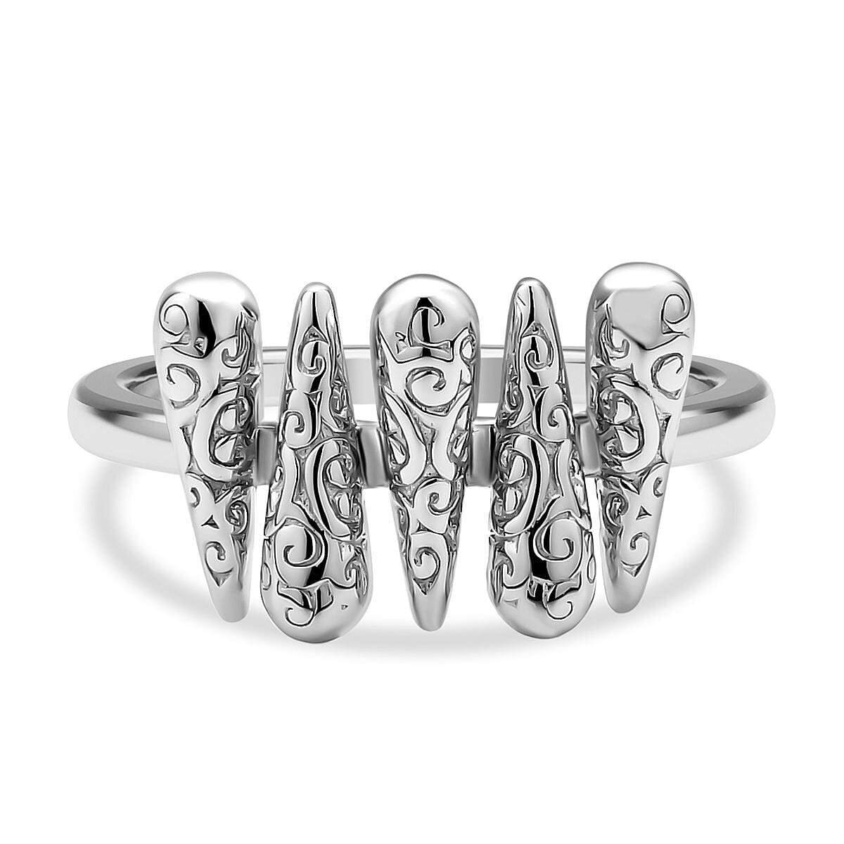 Lucy Q Airdrip Collection - Rhodium Overlay Sterling Silver Ring