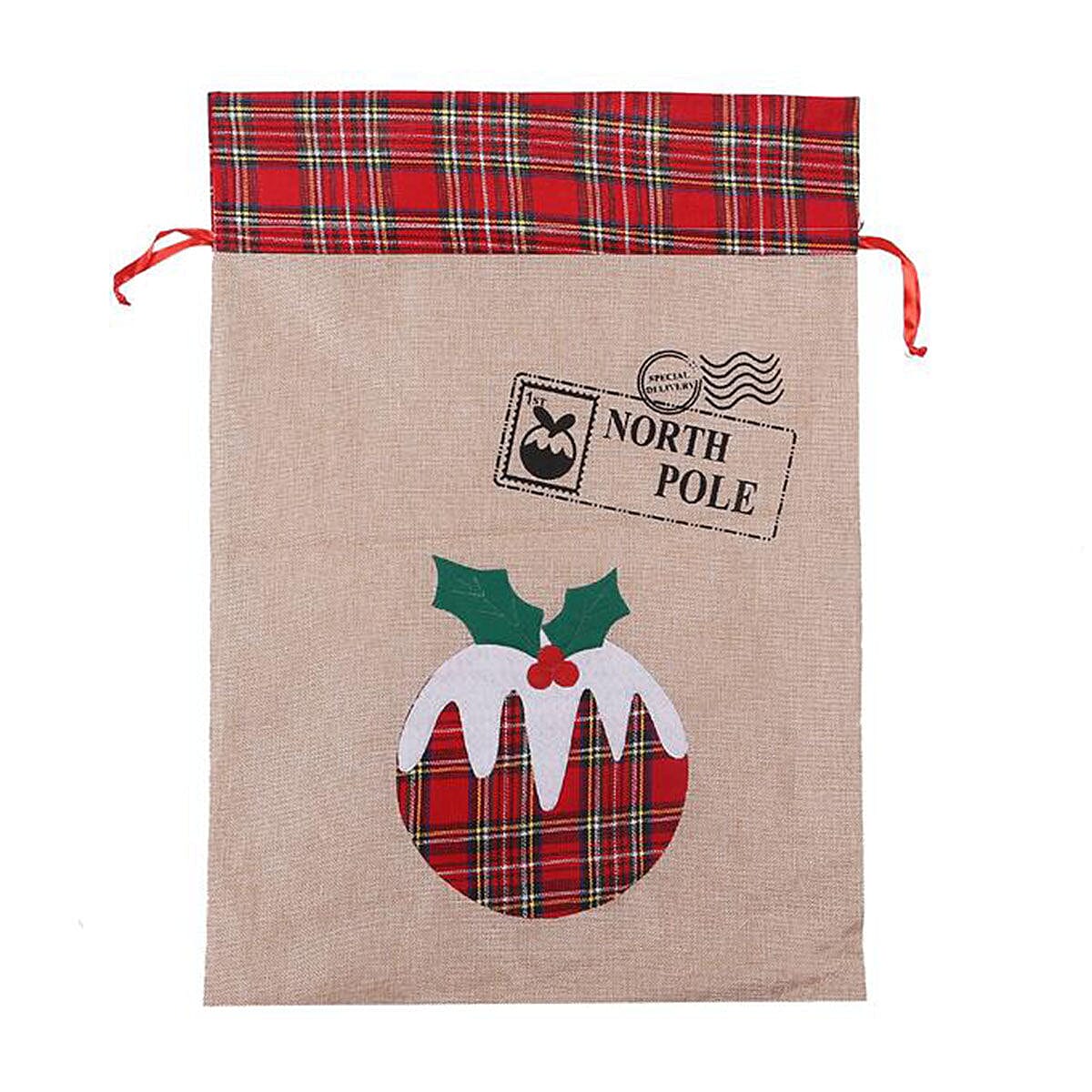 Christmas Sack Pudding (Size 70x50 Cm)