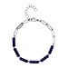 Lapis Lazuli Bracelet (Size - 7.5 With Extender) in Pure White Stainless Steel 18.00 Ct.