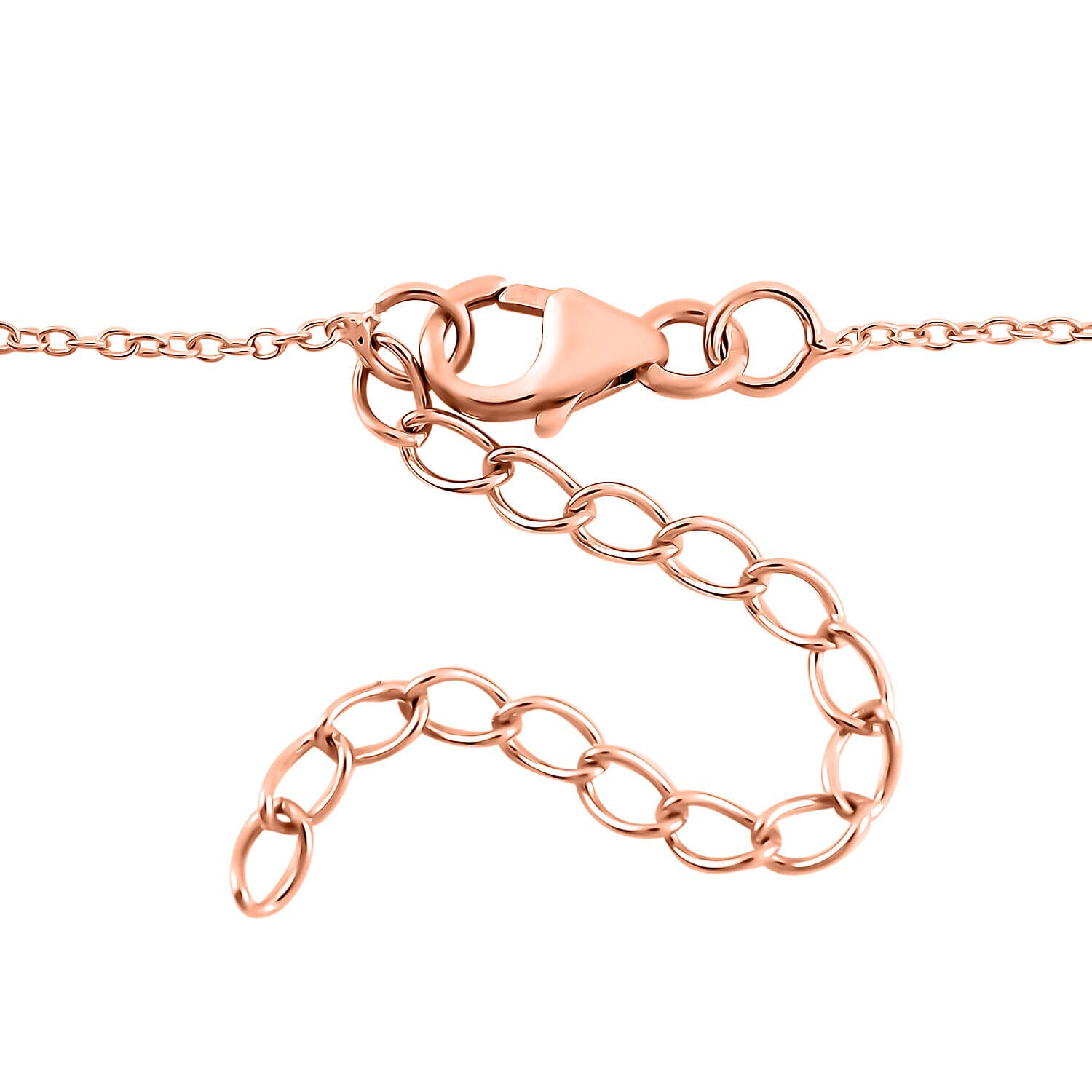 London CloseOut-Soap Flower Gift Box with Heart Necklace (18-2 Extension) - Red & Rose Gold