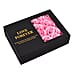 Soap Flower Gift Box with Heart Necklace (18+2 Extension) - Pink & Silver