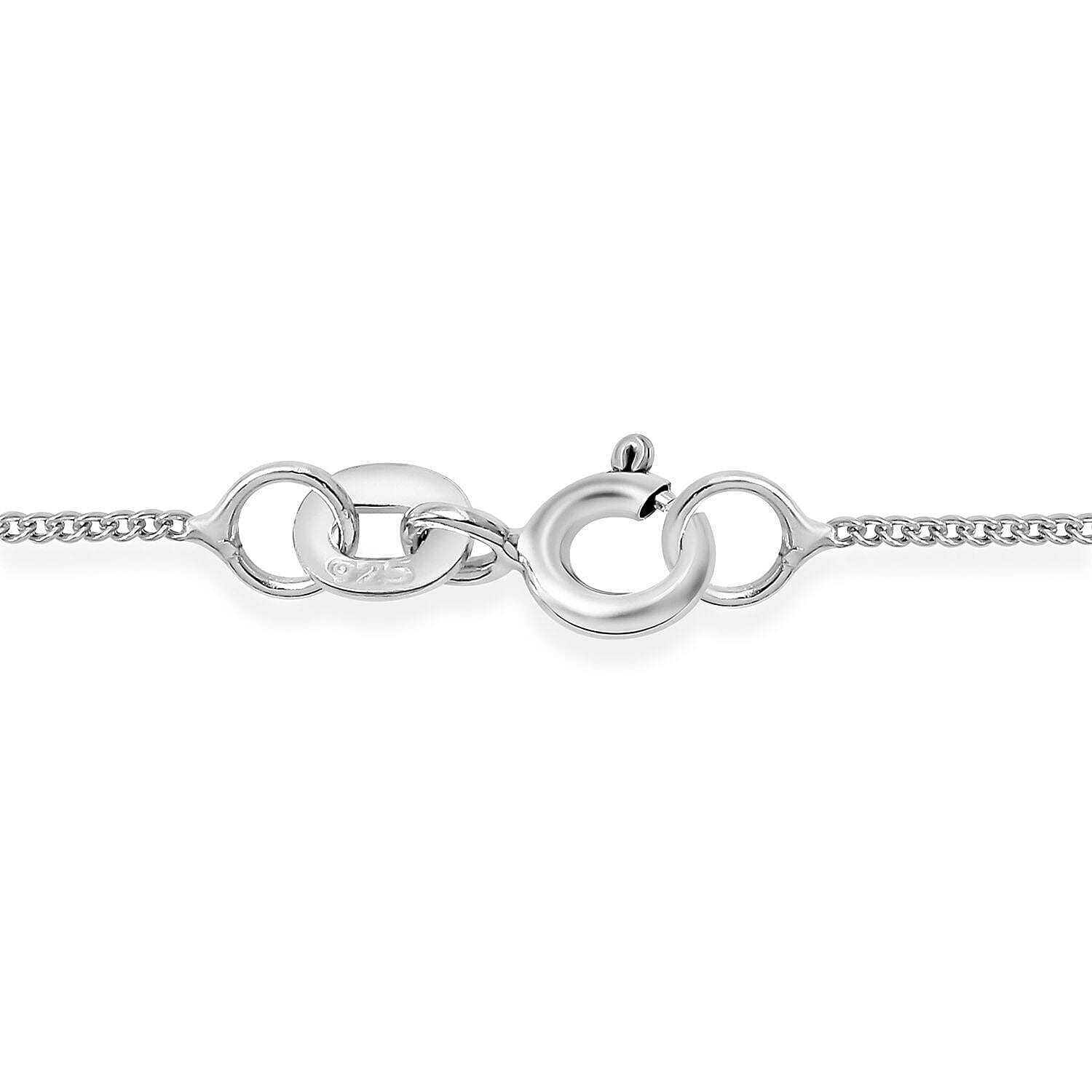 White Fresh Water Pearl Necklace (Size - 18) in Sterling Silver