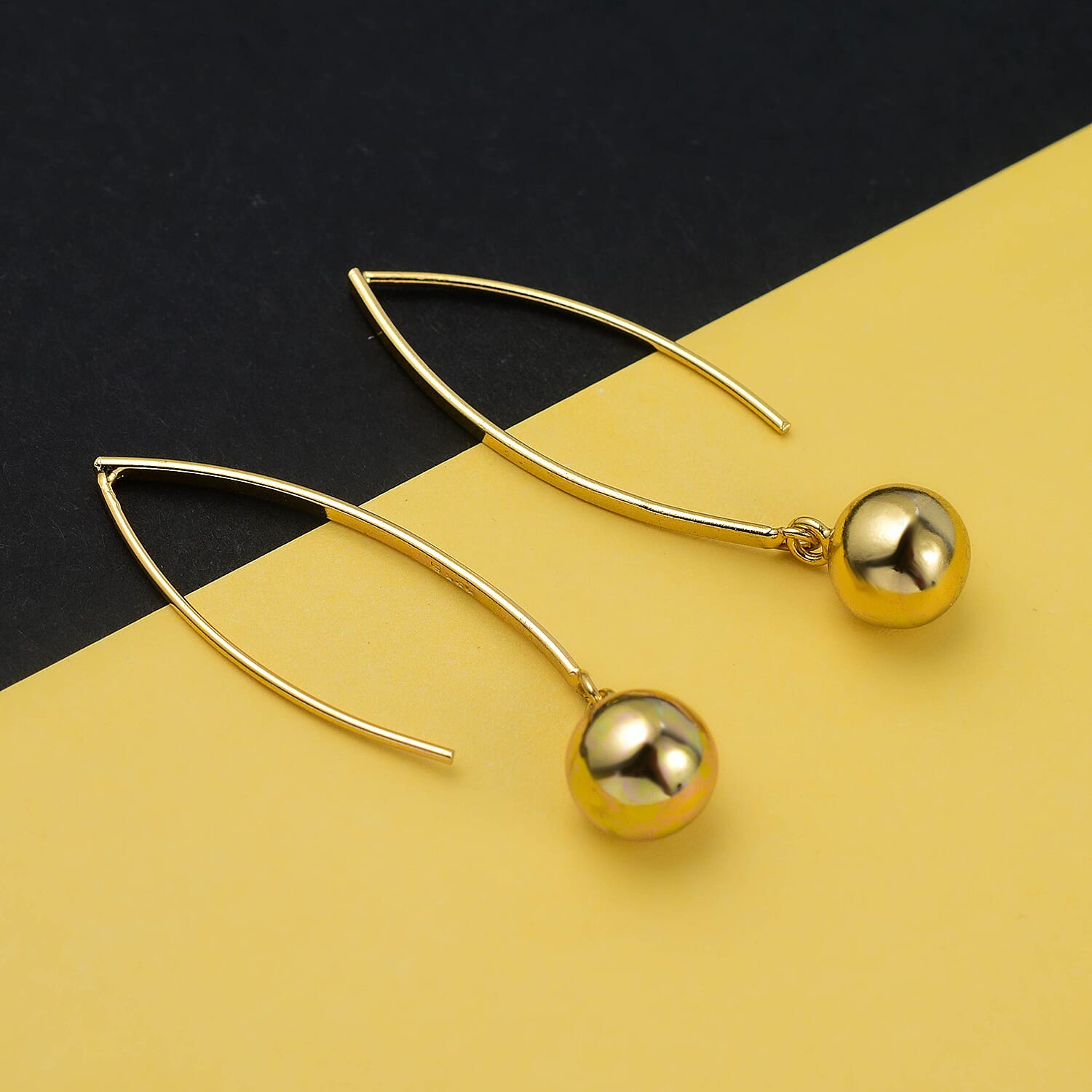 Sterling Silver Ball Drop Earrings