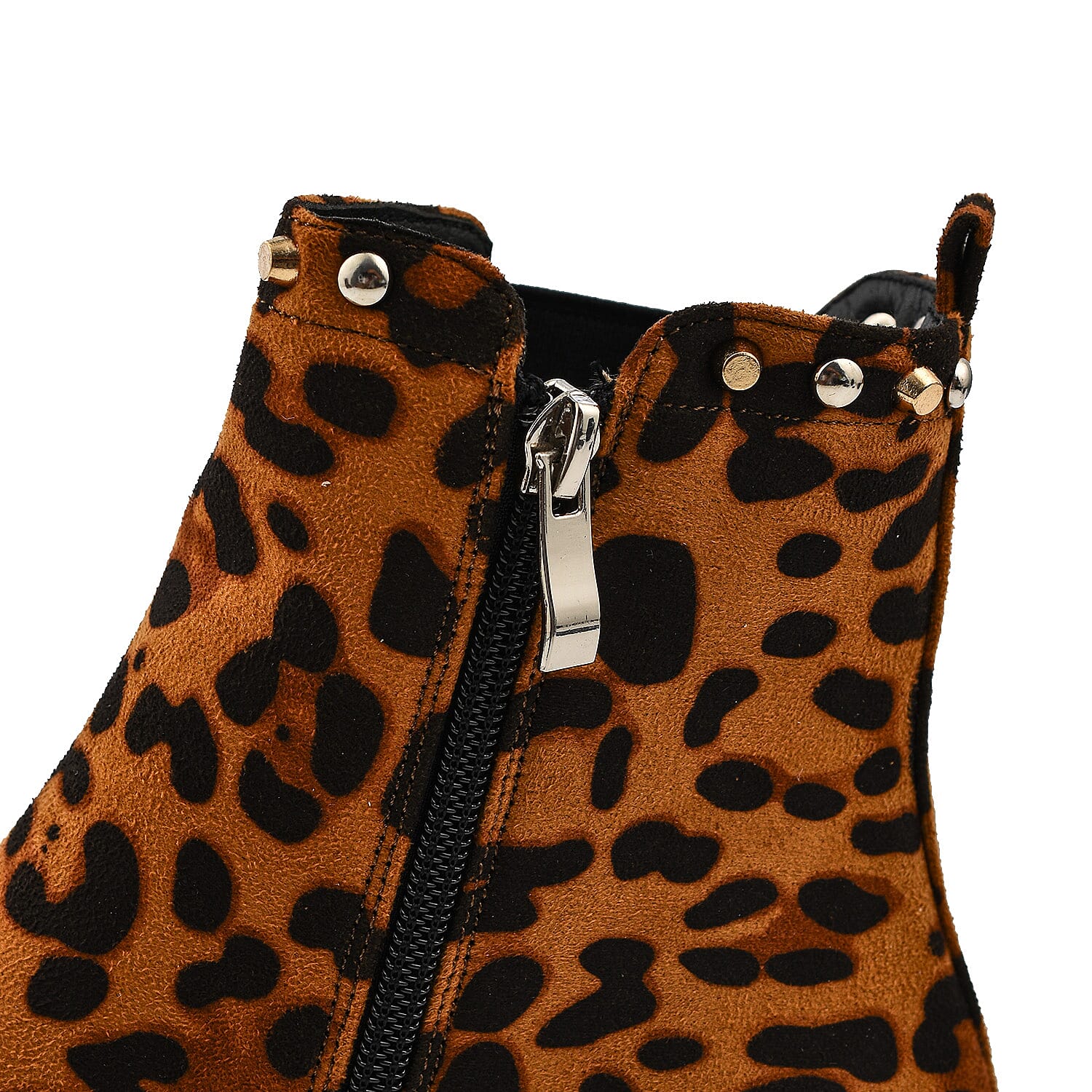 Manchester Closeout Leopard Print Pull on Ankle Boots (Size 3)