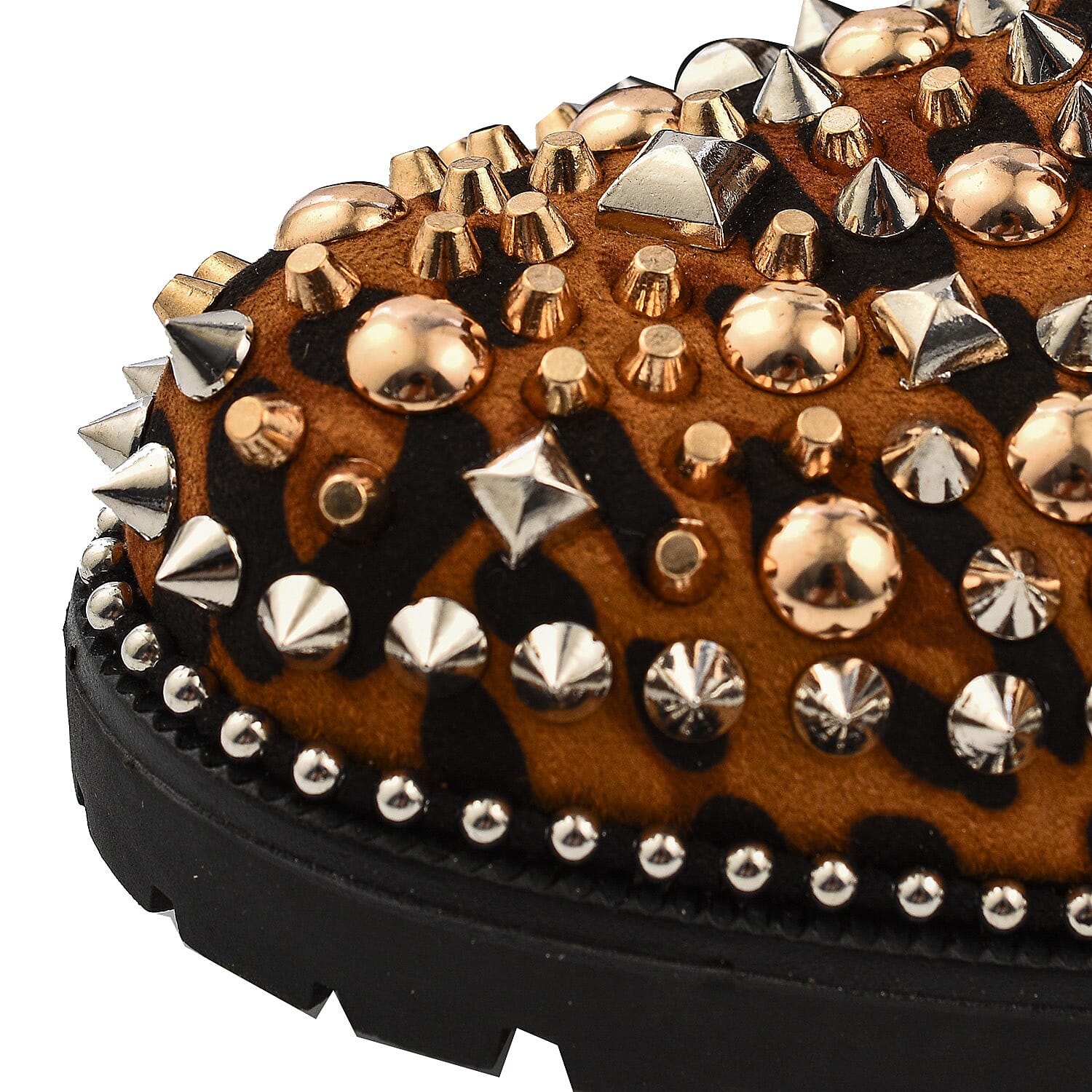 Manchester Closeout Leopard Print Pull on Ankle Boots (Size 3)