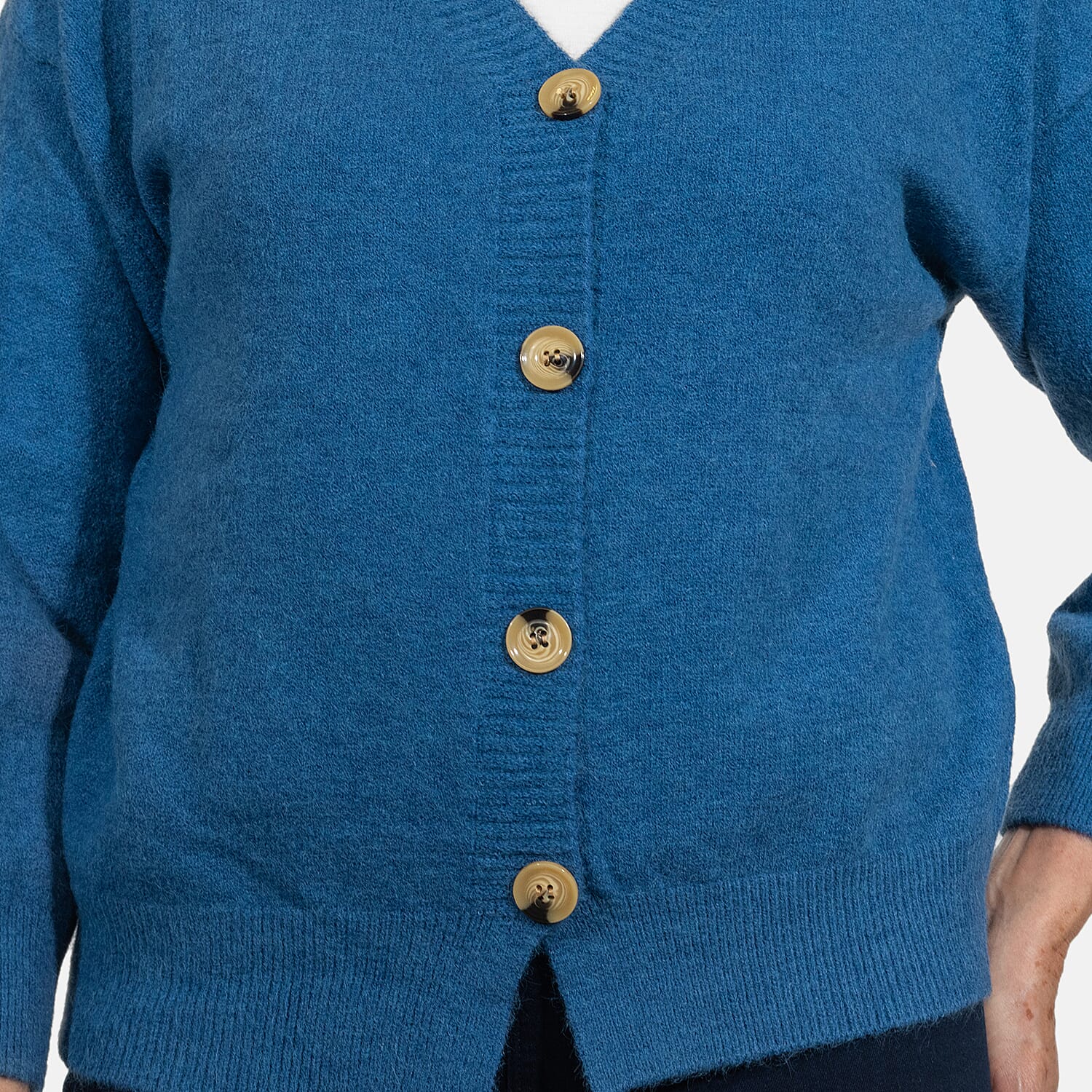 Kris Ana Button Up Cardigan (One Size 8-18) - Blue