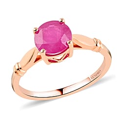 14K Gold Natural Montepuez Ruby Ring 