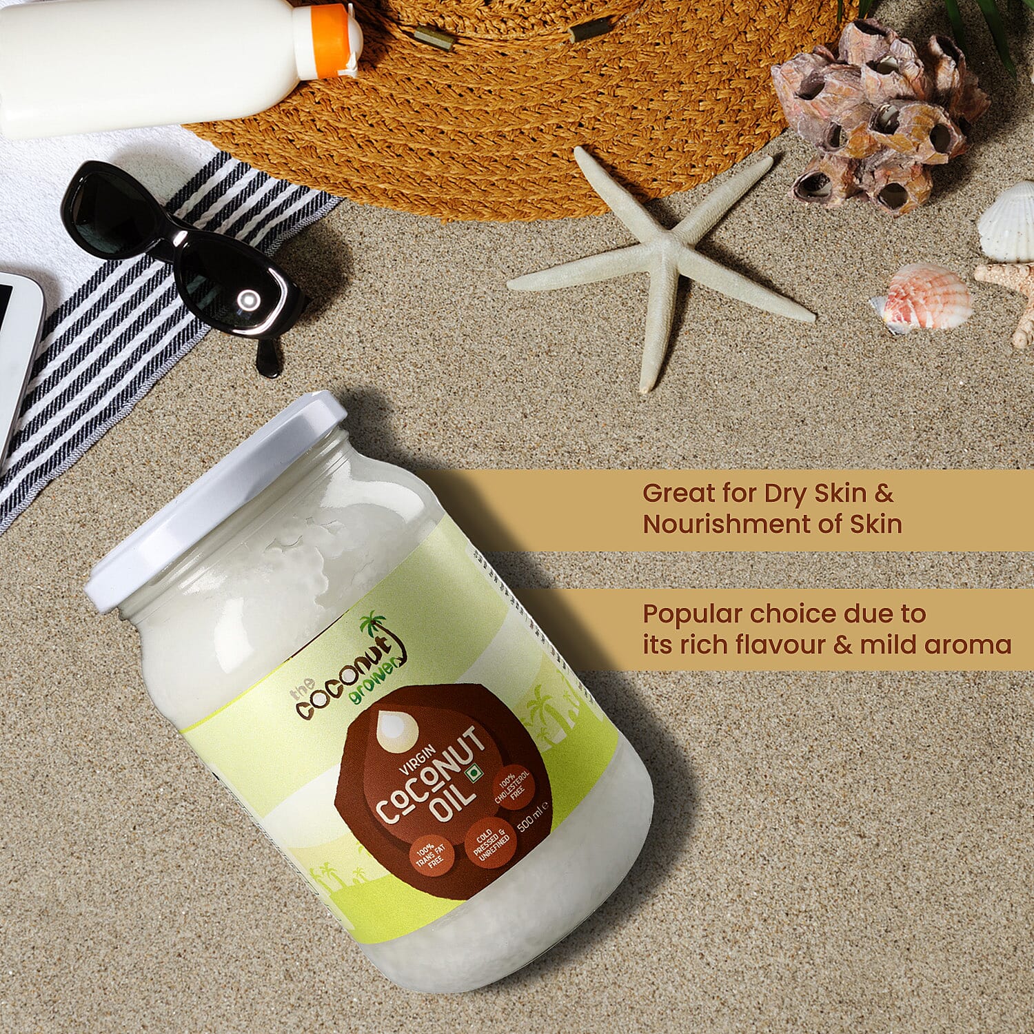 The Coconut Grower Cold Pressed Virgin Coconut Oil - 500ml