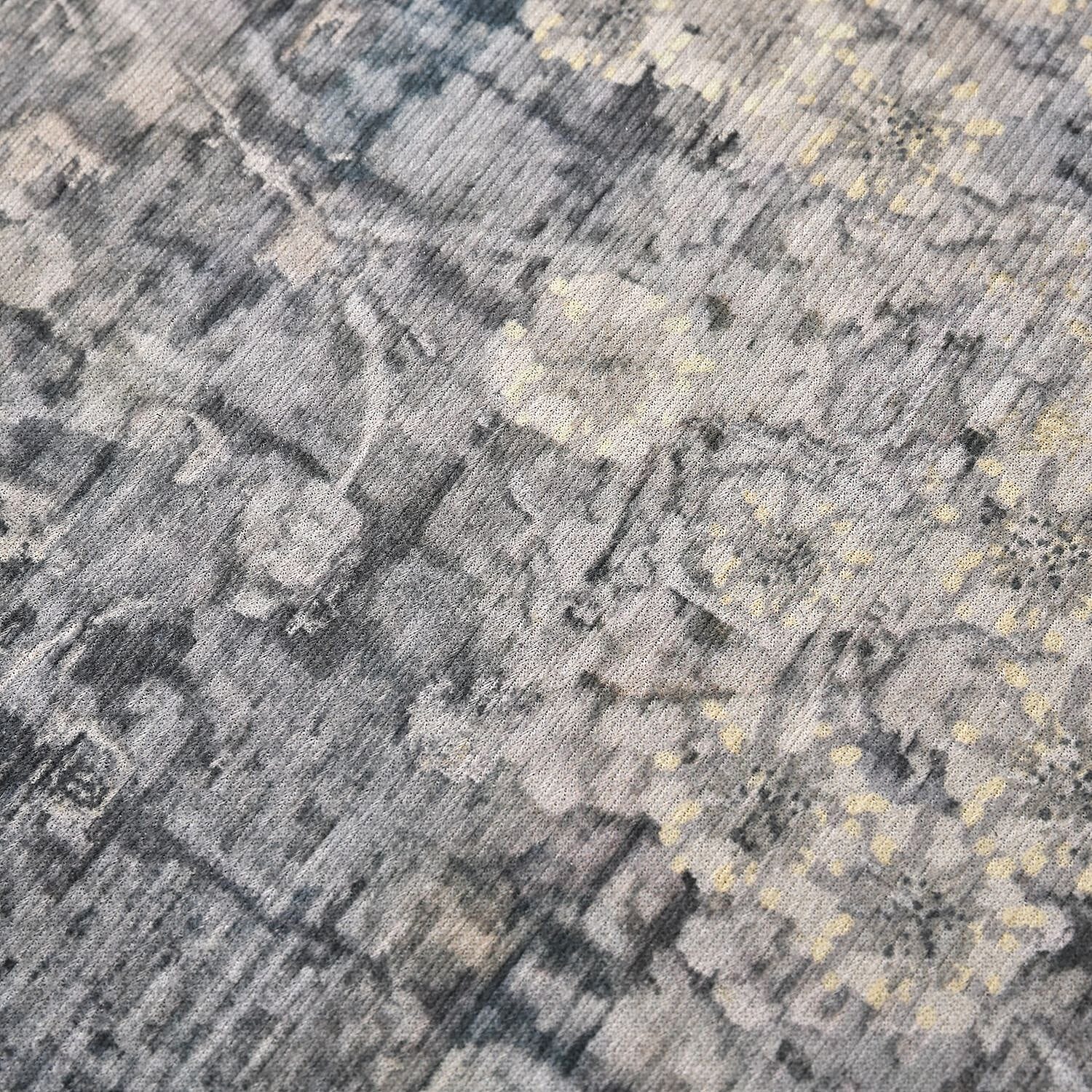 Homesmart Flower Pattern Velvet Rug (Size 120x80) - Antique Grey