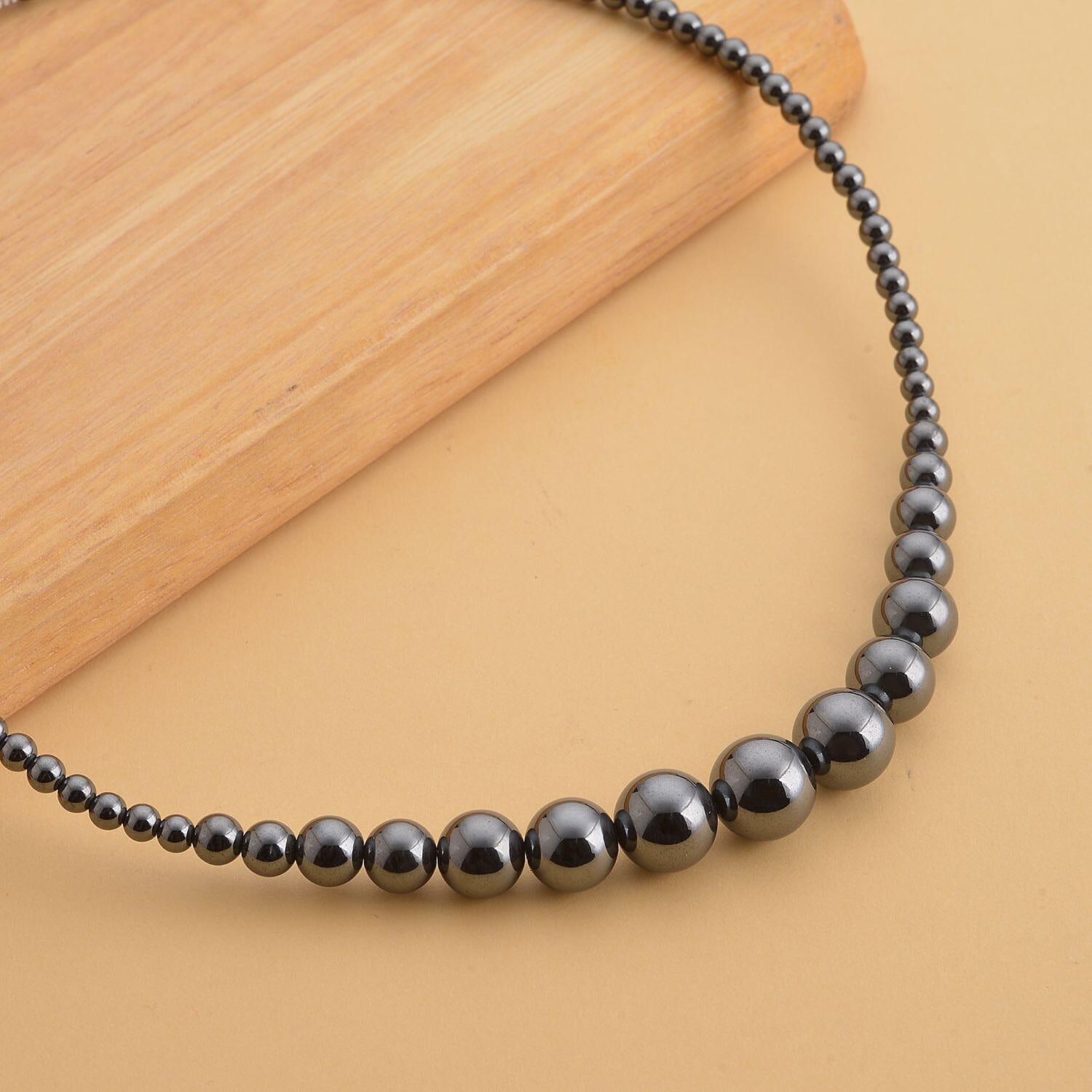 Hematite Beads Necklace (Size - 20)