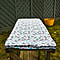 Homesmart Leaves Pattern Rectangle Table Cloth (Size 193x86 cm) - White and Multi