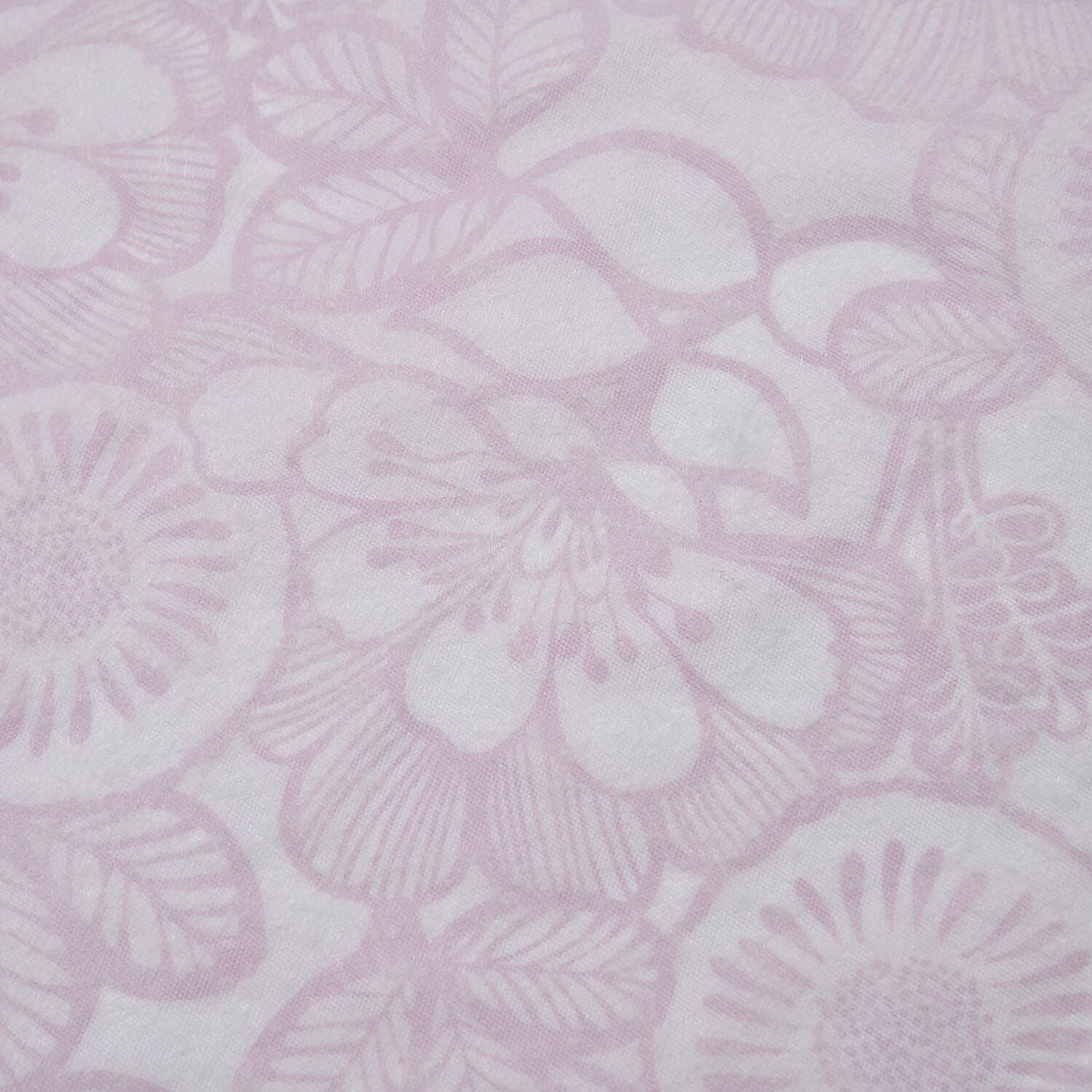 Homesmart Floral Pattern Round Table Cloth (Size 140 cm) - Orange