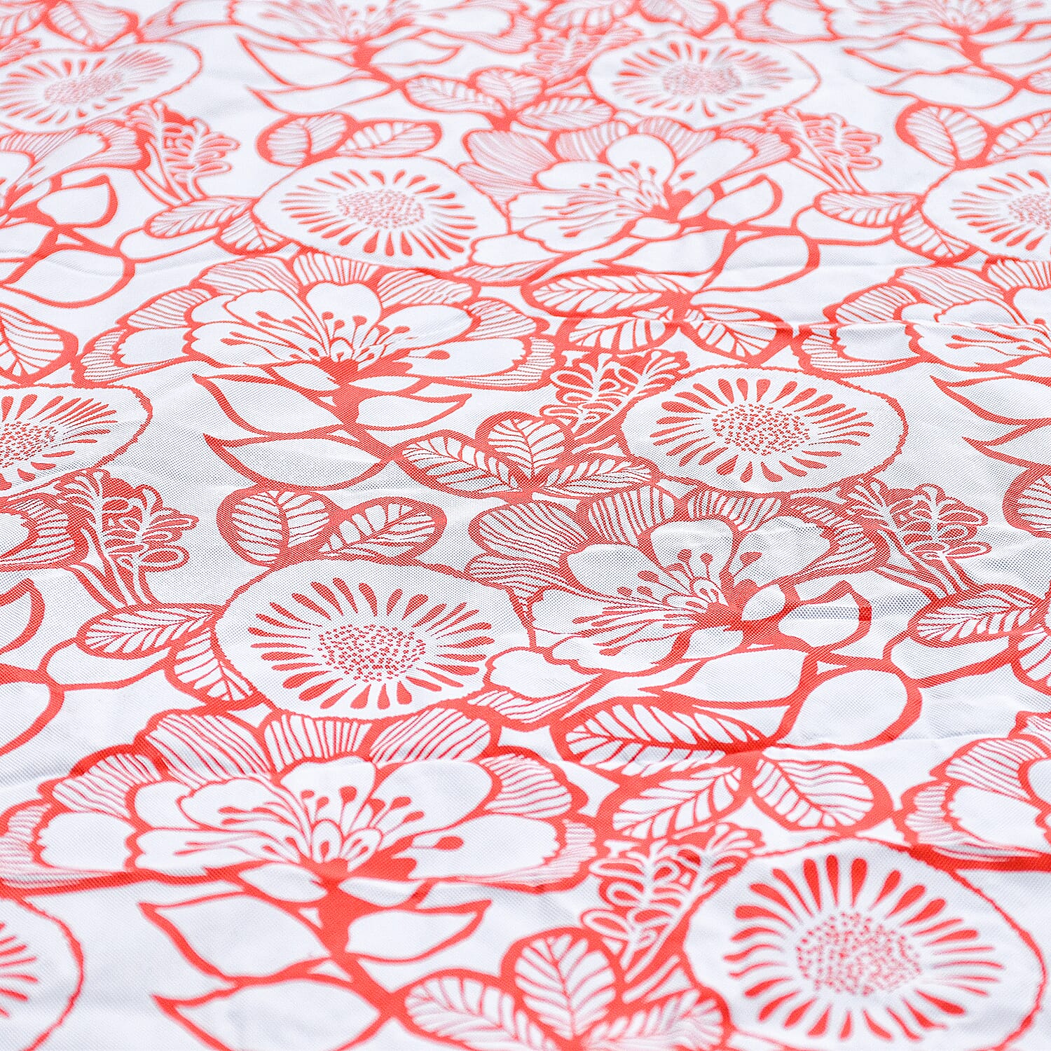 Homesmart Floral Pattern Rectangle Table Cloth (Size 193x86 cm) - Orange