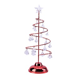 Strings Christmas LED Tree Design Night Lamp (Size 33x13x13cm) (3xAAA Batteries - Not Incl.) - Red