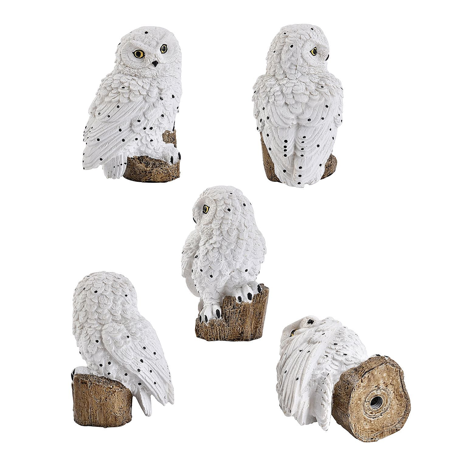 LED Solar Garden Owl Stake Light (Size 42x9x7 cm) - White