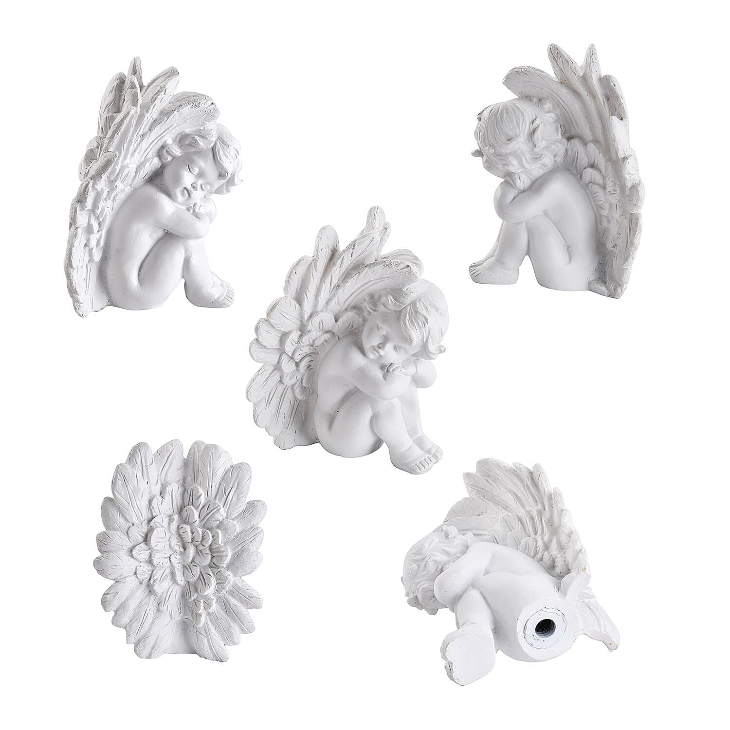 LED Solar Garden Angel Stake Light (Size 42x10x9 cm) - White