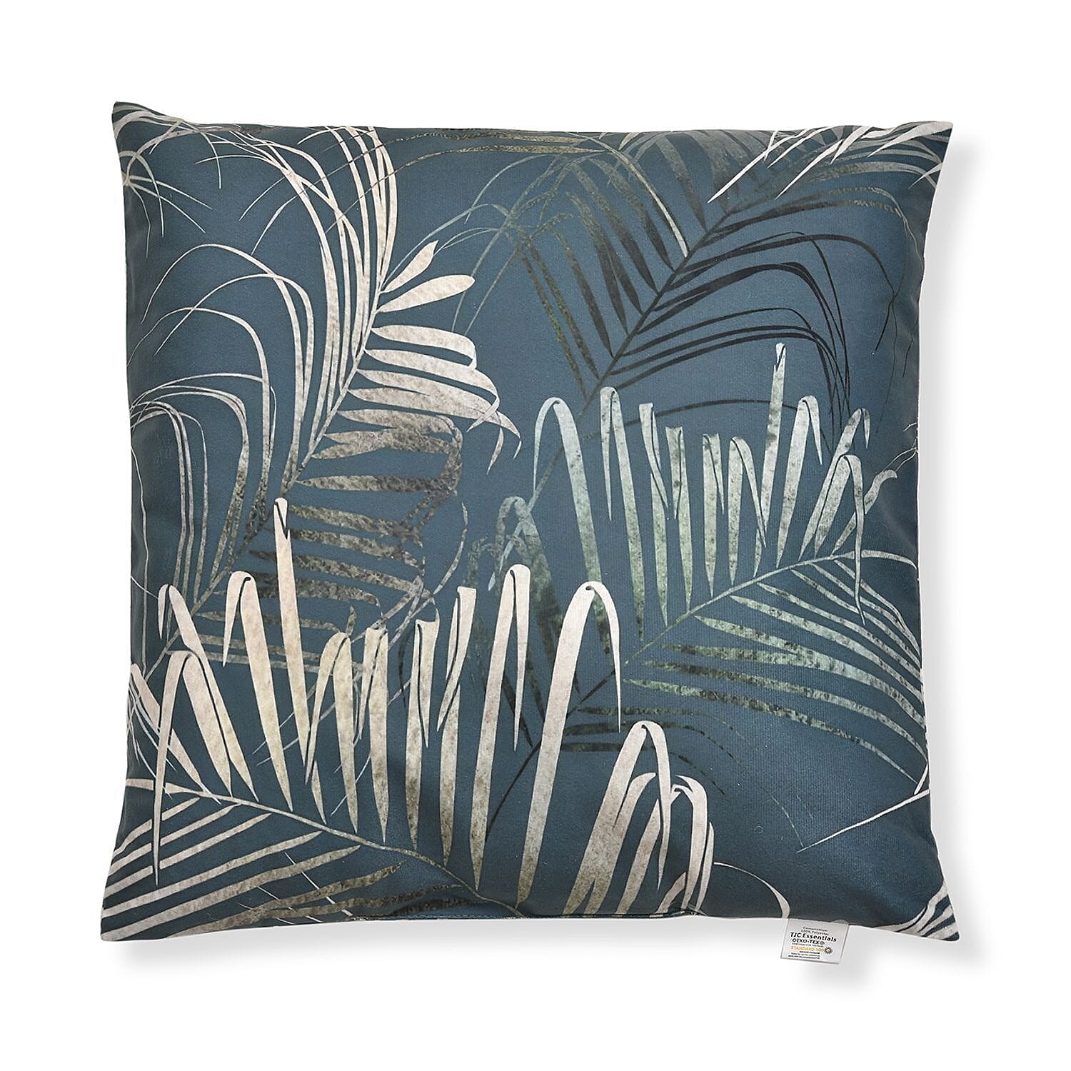 Set of 2 - Palm Leaves Pattern Cushion (Size - 43cm) - Dark Green