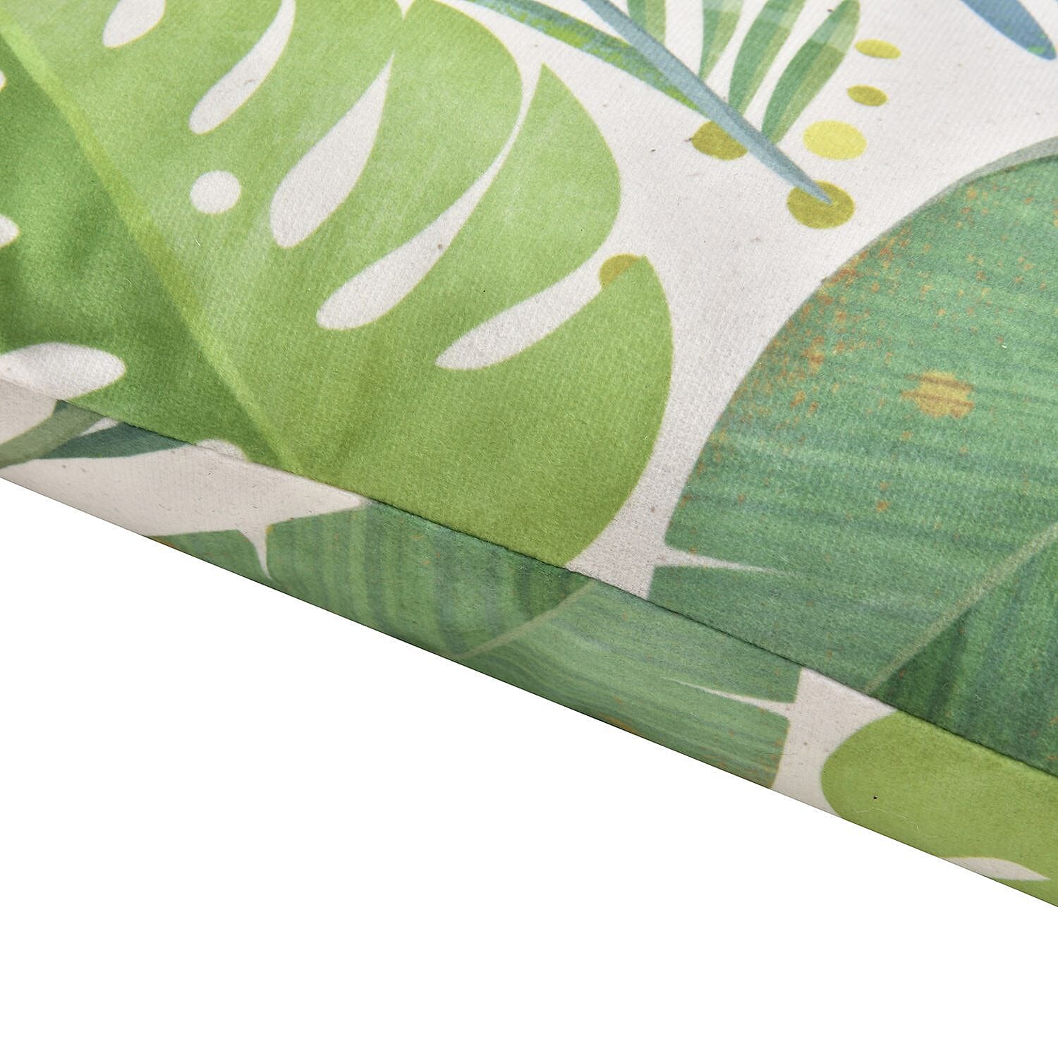 Set of 2 - Tropical Leaf Pattern Cushion (Size 43 cm) - Light Green