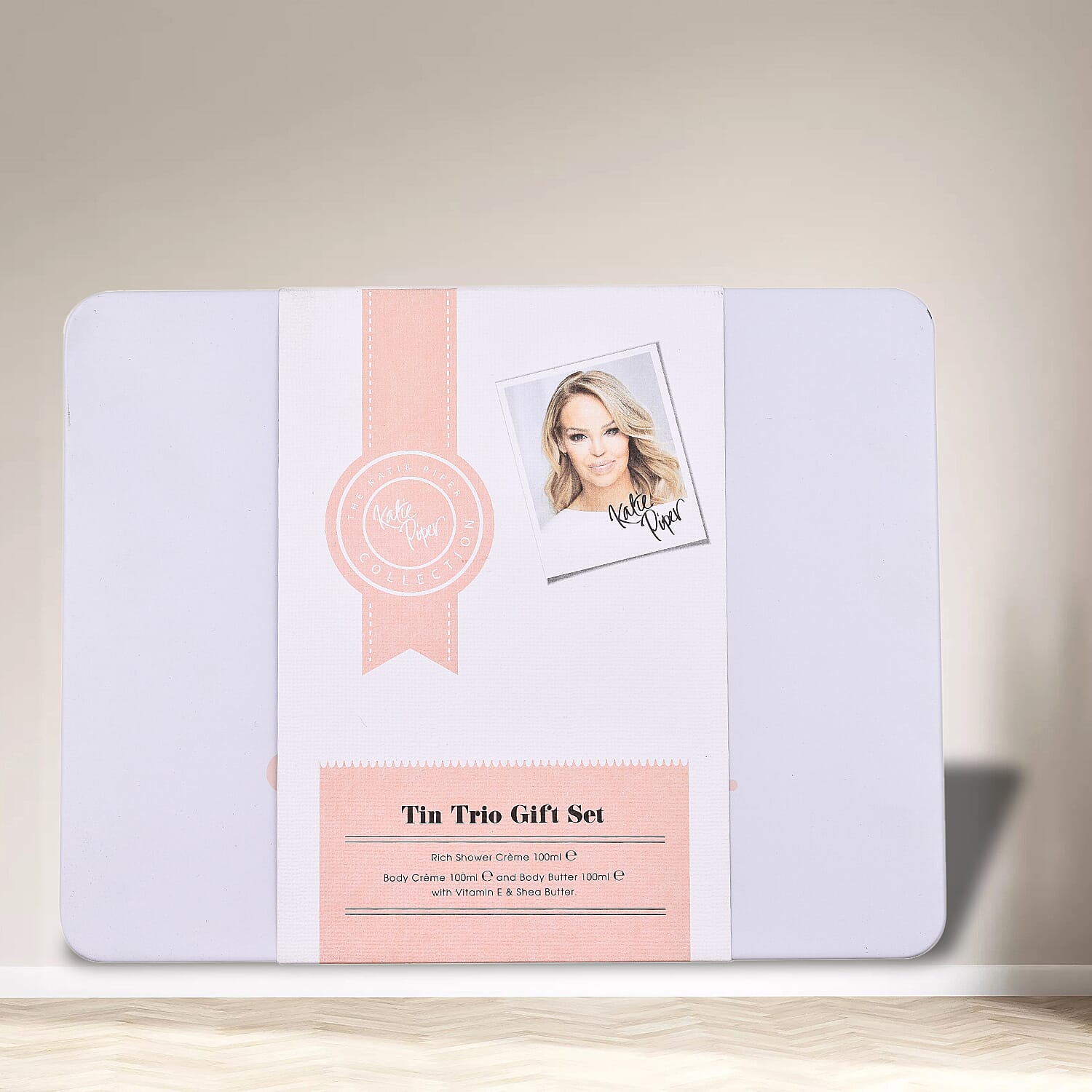 Katie Piper Tin Trio Gift Set 100ml Shower Creme, 100ml Body Creme & 100ml Body Butter